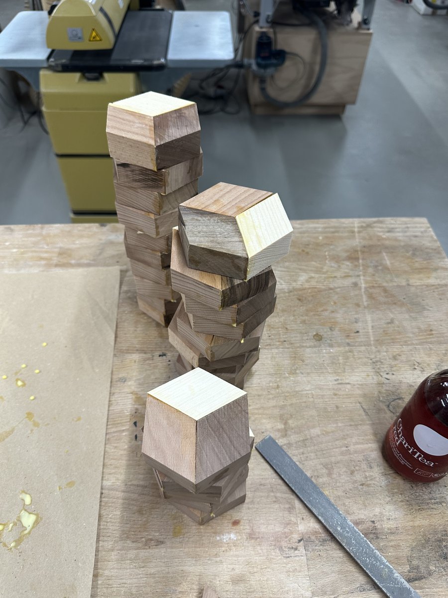 Second glue-up with Bessey parallel clamps and hardwood cauls