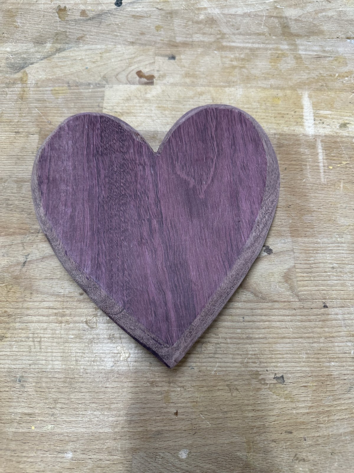 Close up of raw grain and heart silhouette